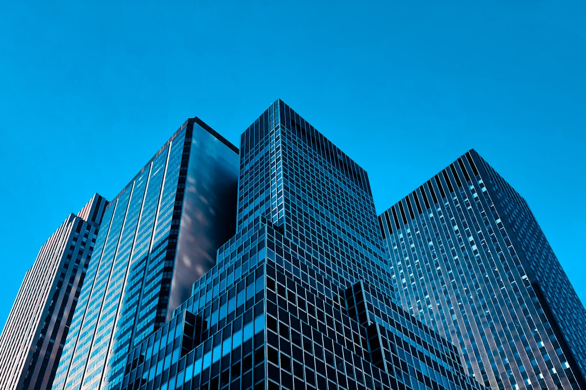 Modern office and global business environment
